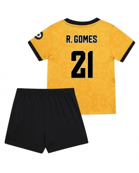 Wolves Rodrigo Gomes #21 Maglia Gara Casa Repliche 2025-26 Bambino Maniche Corte